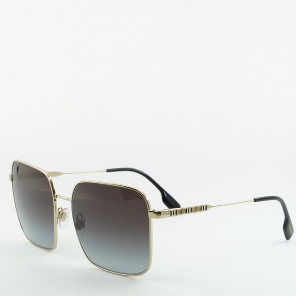 Burberry Accessories - 💯 NEW BURBERRY BE3119 JUDE 11098G GOLD GREY SQUARE SUNGLASSES